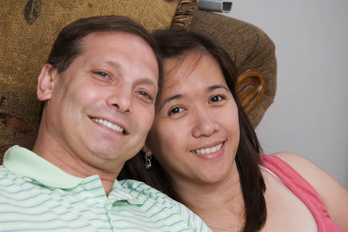 image of couple smiling