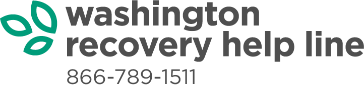 Washington Recovery Help Line logo + phone number 866-789-1511
